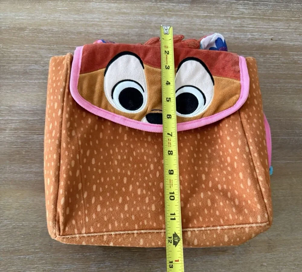Disney Store Exclusive Bambi Furrytale Bag Backpack Kids Deer Floral Tote Plush
